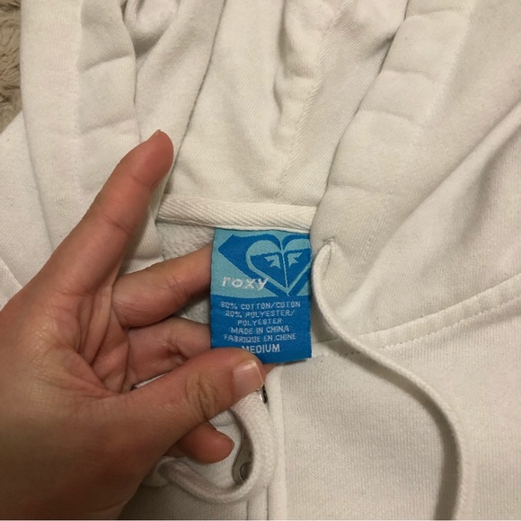 Roxy Cropped Zip Up Hoodie Jacket - Picture 3 of 3